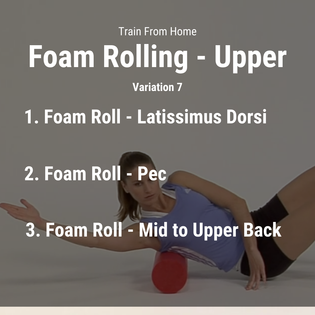Foam Rolling Upper Variation BridgeAthletic